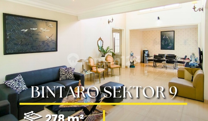 Rumah Mewah Modern 2 Lantai, Lokasi Strategis; Dekat Akses Tol, Stasiun KRL, Bxc Mall, Rspb, Sekolah, Dll di Jl. Mertilang, Bintaro Jaya Sektor 9