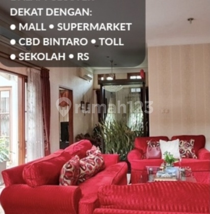Turun Harga!! Dijual Cepat! Hanya 1 Menit Menuju Akses Tol, Stasiun Krl, Rspb, Bxc Mall, Sekolah, Dll, Lokasi Strategis Di Cluster Menteng, Bintaro Jaya Sektor 7 2