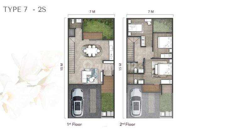 Rumah 2lt 105m 7x15 Cluster Kelimutu ASYA Jakarta Garden City 11
