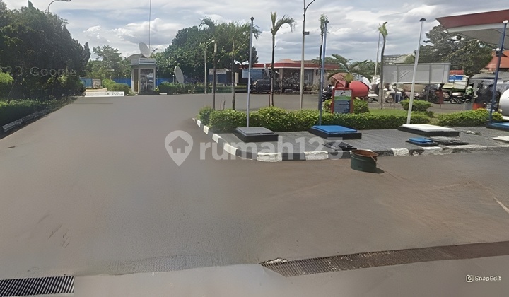 Tanah dan bangunan ex SPBU luas 3838m Cipayung Jakarta Timur