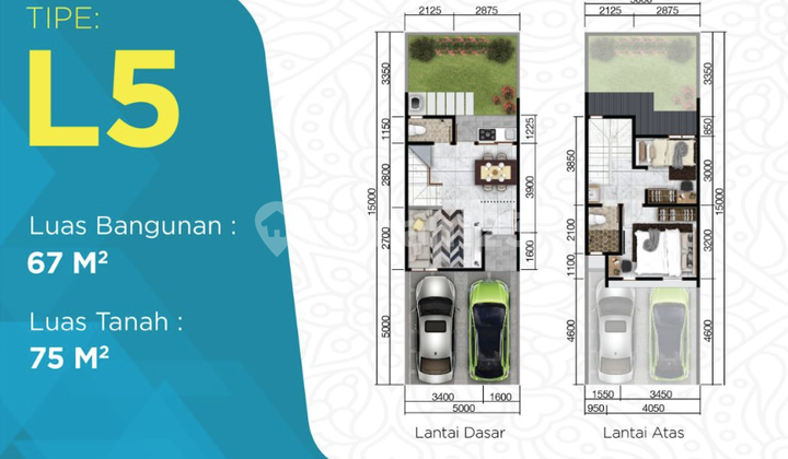 Rumah 2Lt 5X15 75M 2Kt Cluster Shinano Jgc Jakarta Garden City 2