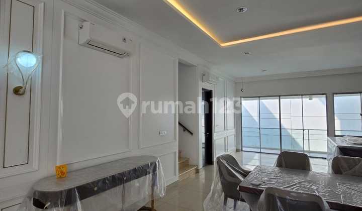 DISEWA RUMAH MEWAH GOLF ISLAND PIK 10X25 SEMI FURNISH INTERIOR MODERN 2