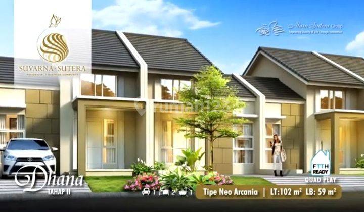 Jual Rugi !!! Rumah 1 Lantai Suvarna Sutera 6x17 Model Baru 1