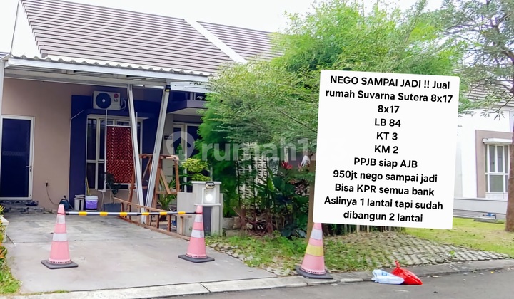 Nego Sampai Jadi !! Jual Rumah Suvarna Sutera 2 Lantai 8x17 Nego Sampai Jadi !! Jual Rumah Suvarna Sutera 2 Lantai 8x17