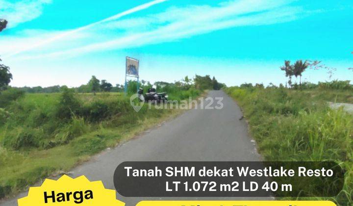 Murah Banget, Tanah Barat Westlake Resto Jogja Luas 1000an Cuma 950 Jt 2