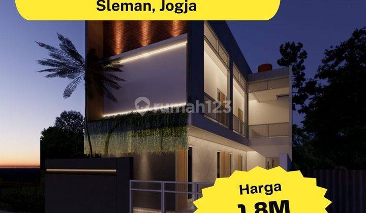 1.8m Kos Baru Dijual 2 Lantai Dekat Uii Kaliurang, Full Furnish 1