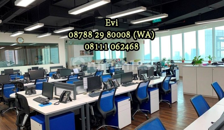 Dijual Ruang Kantor Axa Tower Kuningan Lantai Tinggi Furnished