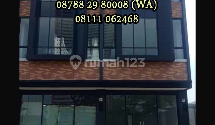 Dijual Barang Langka Ruko Victoria Lane Alam Sutera 3 Lantai