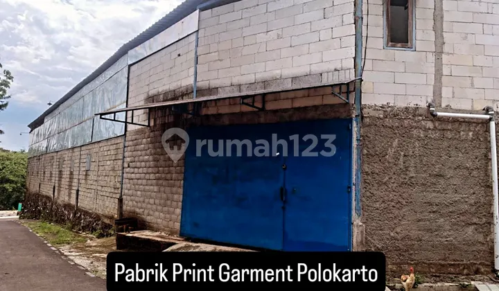 Pabrik Print Garment 550.0 M² di Polokarto Sukoharjo