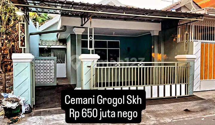 Rumah Cantik Bebas Banjir Lokasi Strategis di Cemani Grogol