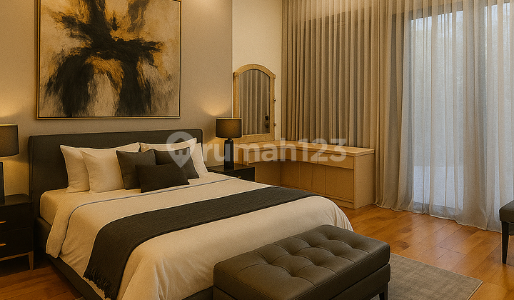 Rumah 3lt Pik Bgm Damar Golf Raya Hadap Danau. Full Reno.  2