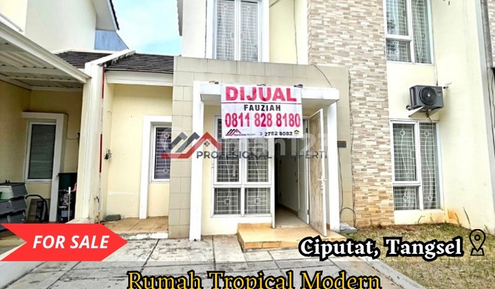 quick move-in ready house, 2 floors, affordable price, within the cluster at Paradise Resort Ciputat, South Tangerang 2