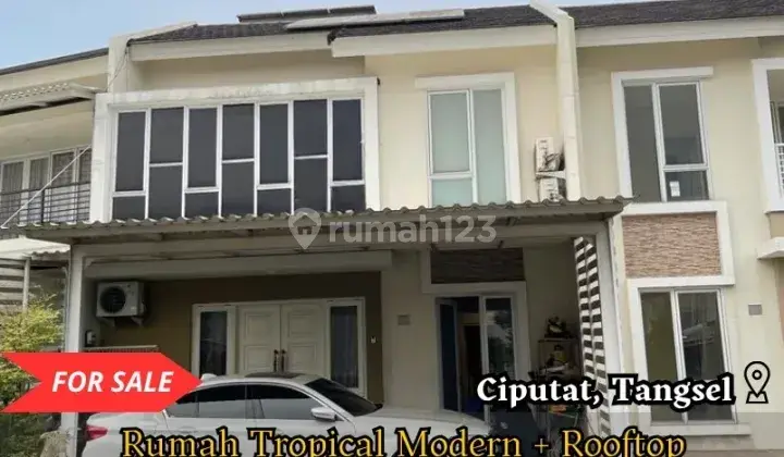 Rumah dijual cepat, siap huni, lay out bagus, dua lantai plus Rooftop di Paradise Resort Ciputat Tangsel 1