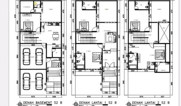 Rumah 3 Lantai Bagus Unfurnished SHM di Dijual Rumah Babatan Pratama Surabaya
, Surabaya 2