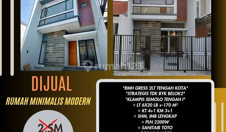 Dijual Rumah Klampis Semolo Tengah, Tengah Kota Strategis 1