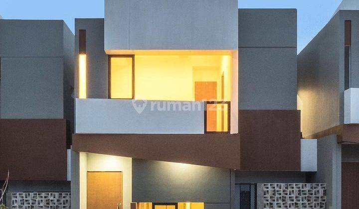 Rumah 2 Lantai Desain Modern Minimalis di Dalam Cluster Amanterra Townhouse Sawangan, Depok 1