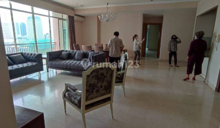 Apartment Lokasi Prestise Unit Langka 4 BR 273sqm Full Golf Course View, Private Lift di Senayan Residence,  Apartment