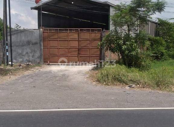 JUAL GUDANG RAYA KRIAN SIDOARJO NOL JALAN STRATEGIS MURAH HITUNG TANAH JARANG ADA SUDAH SHM 1