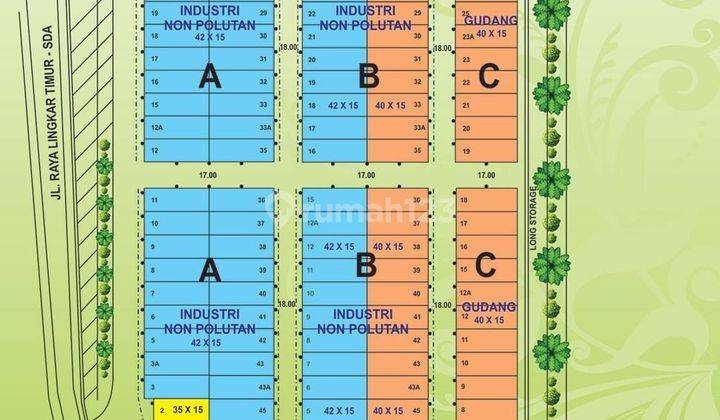 Gudang di Lingkar Timur, Sidoarjo 1050 m HGB Bagus 2