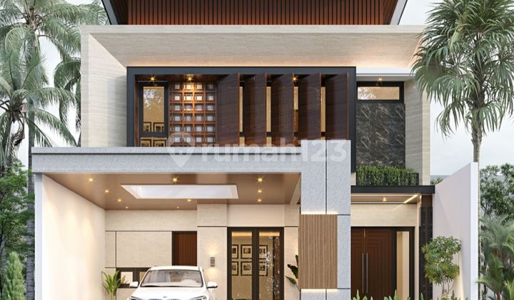 Contemporary Tropical Style Modern House, Jl Hanjuang Raya, Griya Loka, BSD City 2