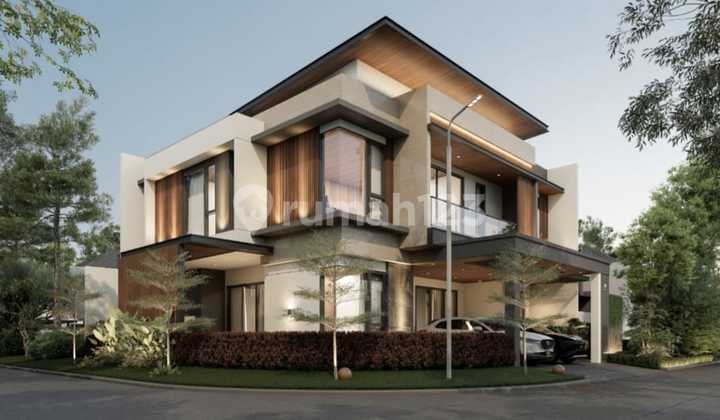 Rumah Baru Mewah Posisi Hoek Design Tropical Contemporary di Bsd