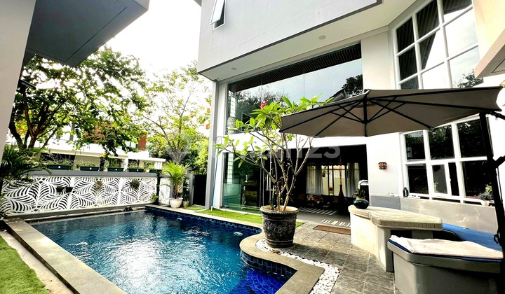 Rumah Rasa Villa Bali, Open Space dengan Private Pool di Fresco Aria BSD City, Dekat Exit Tol.dan Aeon Mall Rumah Rasa Villa Bali, Open Space dengan Private Pool di Fresco Aria BSD City, Dekat Exit Tol.dan Aeon Mall