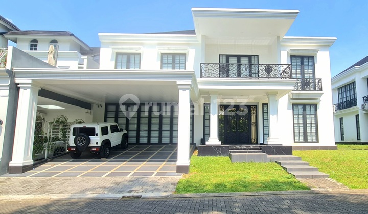 Rumah Mewah Bangunan Mandiri Facade American Classic.di Foresta Bsd City Depan Aeon Mall , The Breeze, Exit Toll, Prasetia Mulia, Universitas Atmajaya 