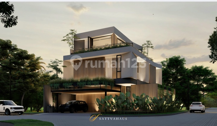 Rumah Mewah Brand New Bangunan Mandiri.3 Lantai di Foresta Lift Available.dekat Exit Tol.dan Aeon Mall 2