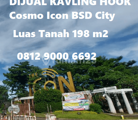 Dijual Tanah Kavling Hook Cosmo Icon Bsd Tangerang Jarang Ada 1