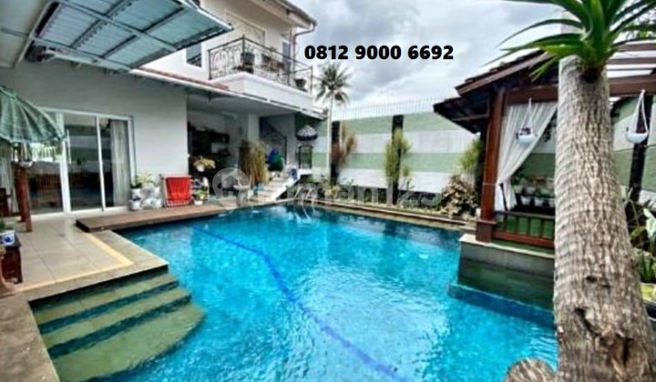 Jual Rumah Ada Kolam Renang di Harjamukti Cimanggis Depok Jabar