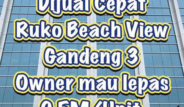 Di Jual Ruko Beachview Golf Island Gandeng satu 2 Muka Siap Pakai Tj 1