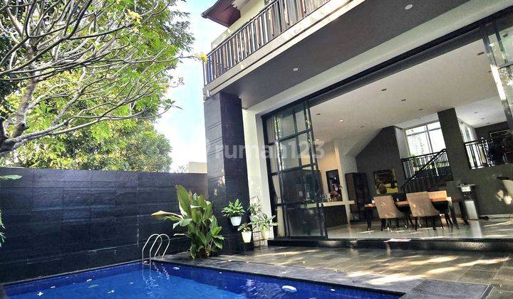 Rumah Nuansa Villa Asri Dengan Kolam Renang Di Puri Bintaro 1