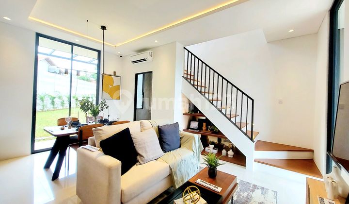 Modern 2-Story House with Good Design, Spacious, Near Train Station and Toll Access in BSD Cisauk