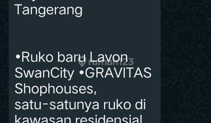 Ruko Cantik di Komplex Lavon Suvarna Sutera di Jual Cepat 2