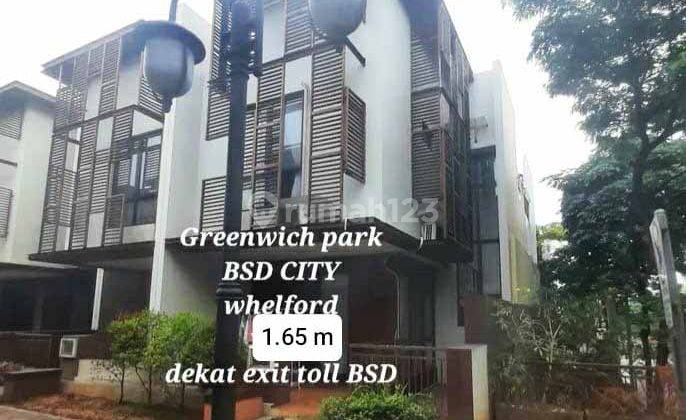 Rumah 2 lantai semi furnished 3 kamar dekat Gading Serpong di Greenwich BSD RS1 1