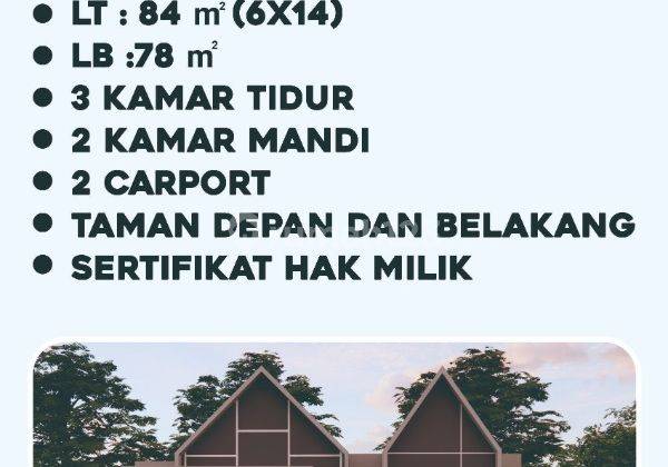 Dijual Rumah Baru 3 Menit Dari Pintu Tol Cimanggu Bogor 2