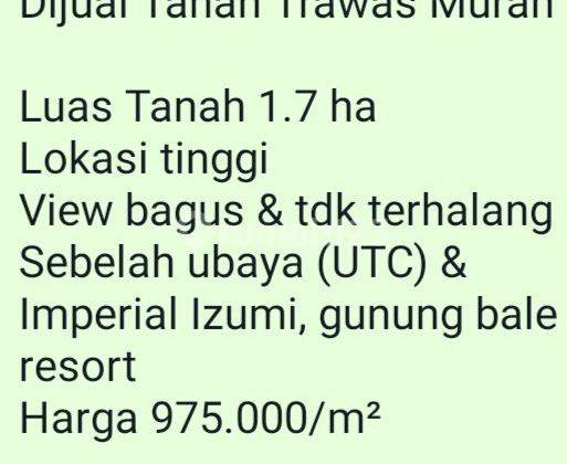 Dijual Tanah Trawas Mojokerto Murah ,View Keren 1