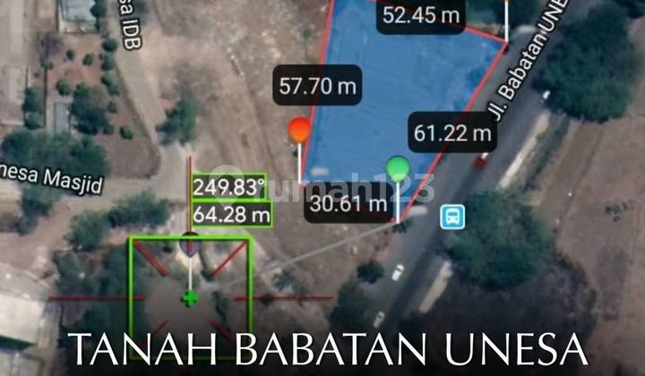LAND right next to UNESA Lake - Babatan, Surabaya Raya Boulevard, near NASHOS LAND right next to UNESA Lake - Babatan, Surabaya Raya Boulevard, near NASHOS