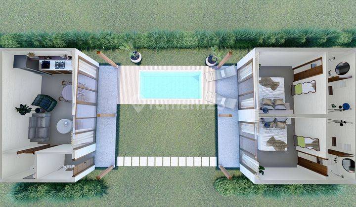 Villa 2 Br Baru di Pantai Lima Canggu Ready December 2023 1