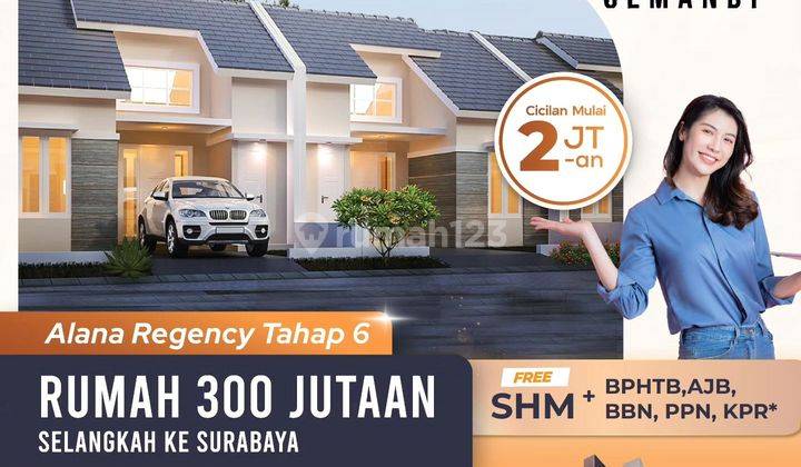 Rumah 300jtan Alana Cemandi Sidoarjo Tahap 6 dekat Juanda Rungkut Waru Sier 1