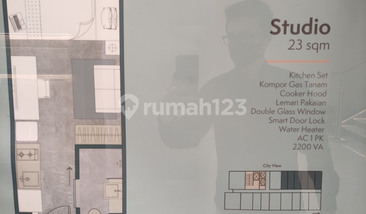 Dijual apartment Auraya Suites Studio 23m2 8