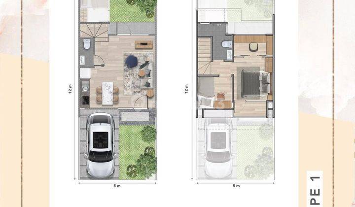 Dijual Rumah Baru Uk 5x12 di Cendana Icon Lippo Karawaci 1