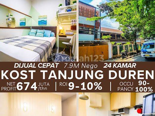 Dijual Cepat Kost 24 Kt Dekat Mall Neo Soho,mall Cp,untar,trisakti,taman Anggrek Dan Citra Land Mall 1