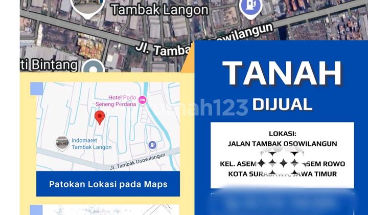 Jual Tanah Industri Sangat Murah Di Tambak Osowilangun,margomulyo,benowo,asem Woro,surabaya Jual Tanah Industri Sangat Murah Di Tambak Osowilangun,margomulyo,benowo,asem Woro,surabaya