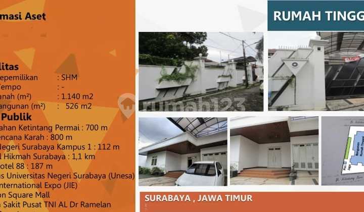 For Sale New Ketintang House Surabaya Good Strong Below Appraisal & NJOP 1