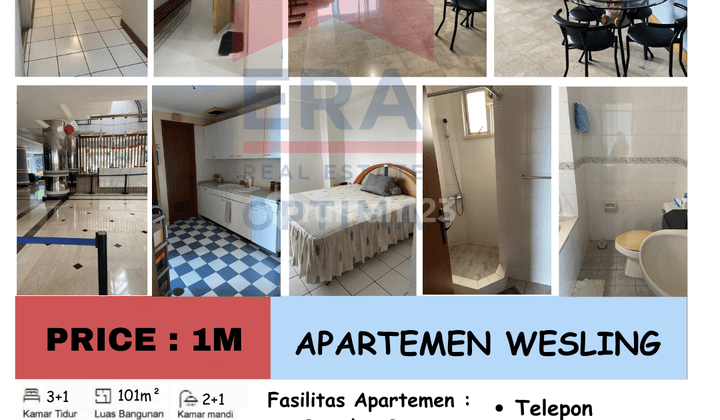 Dijual Apartment Wesling, Kedoya, Kebon Jeruk, Jakarta Barat 1