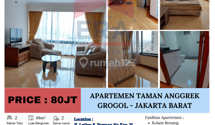 Disewakan Apartemen Taman Anggrek 1