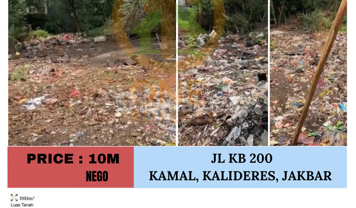 Dijual Tanah Jl Kb 200, Kamal, Kalideres Jakarta Barat Dijual Tanah Jl Kb 200, Kamal, Kalideres Jakarta Barat