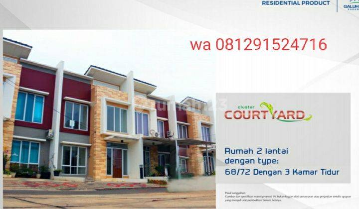 Rumah 2 lt dp 0 couryard galuh mas karawang barat  2