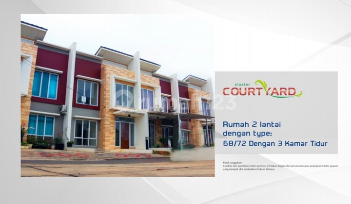 Rumah  dp nol cluster couyard galuh mas karawang barat 2